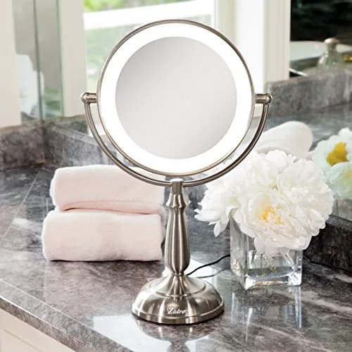Zadro 11" Makeup Mirror with Lights and Magnification | Dimmable Touch LED Lighted Mirror with 10X Magnification thumbnail 2