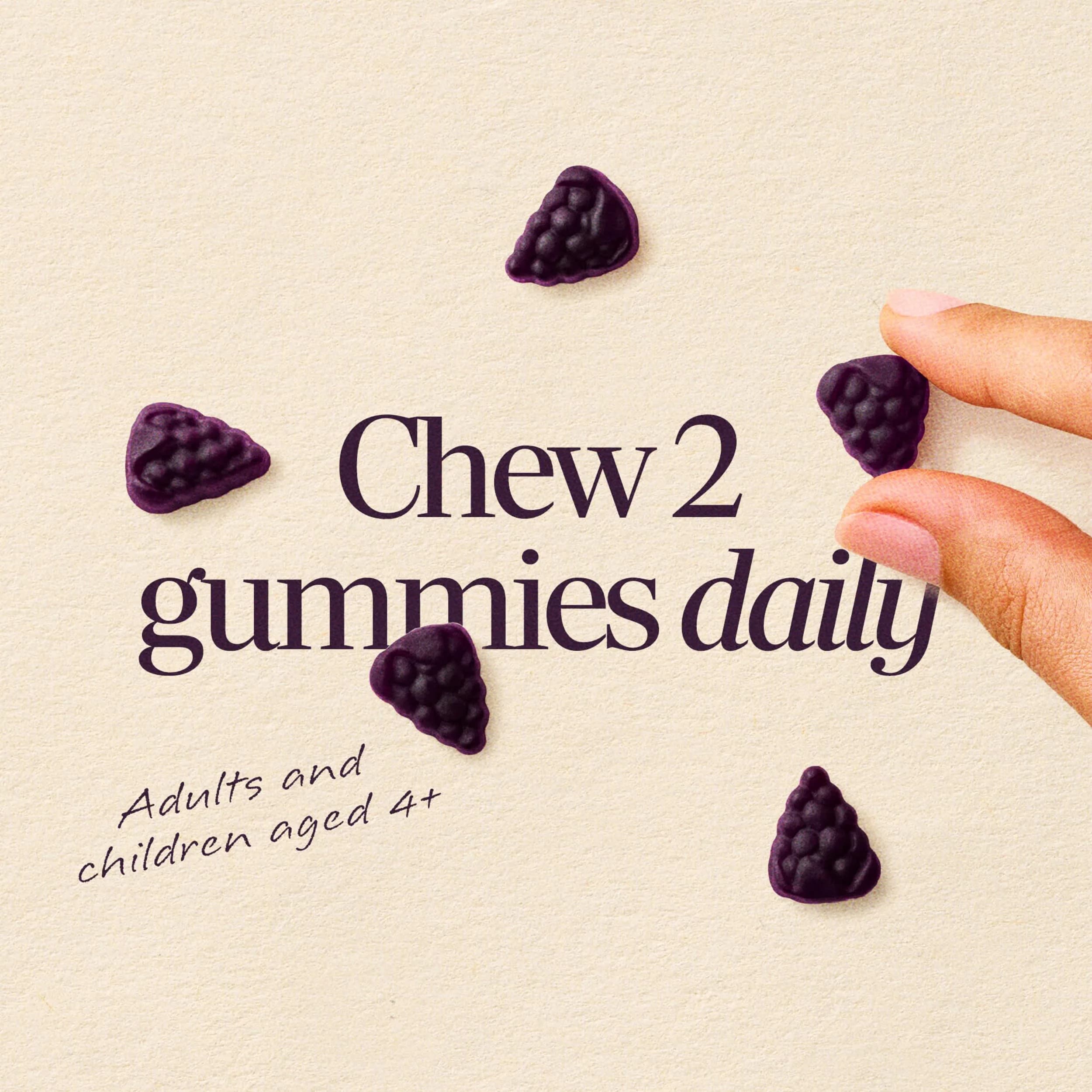 Nature's Way Sambucus Elderberry Gummies Immune Support with Vitamin C, D3, Zinc (60 Count) - view 5