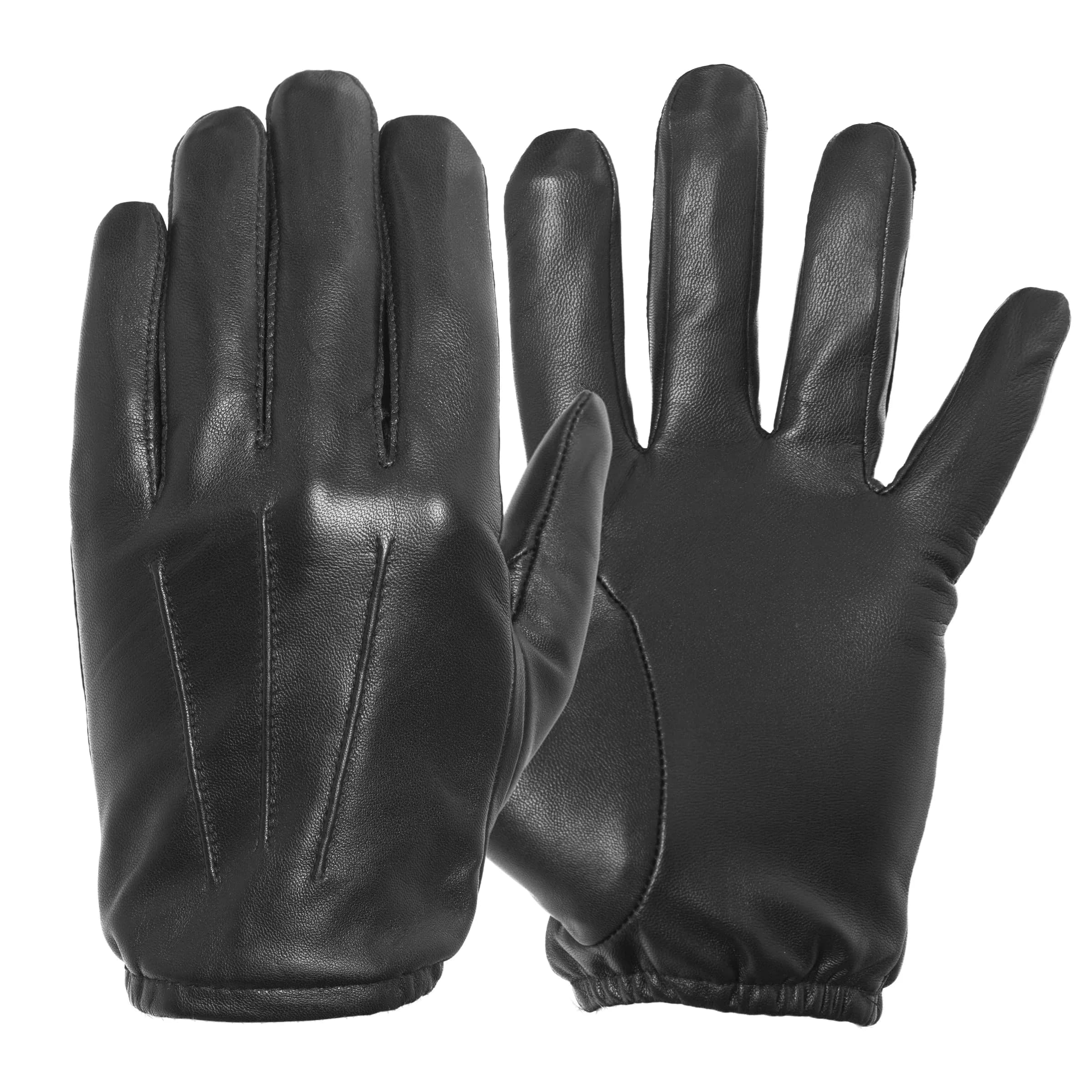 Pratt and Hart Grenadier SmartTek Black Sheepskin Leather Gloves_S | Thermal Sheepskin Gloves for Men
