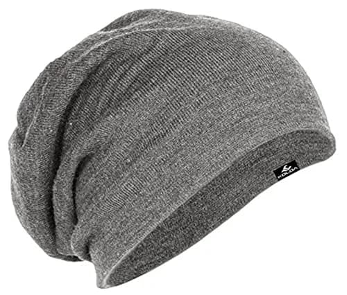 Joe's USA Grey Slouchy Beanie in One Size | Knit Warm Acrylic Blend (70-120 chars) thumbnail 1