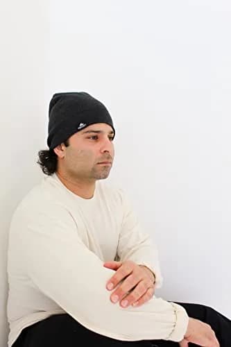 Joe's USA Forest Green Heather Slouchy Beanie | Unisex Winter & Summer Knit Hat thumbnail 2
