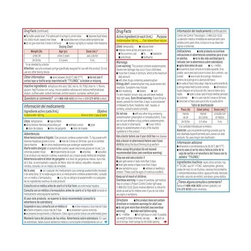 Tylenol Infants' Oral Suspension, Acetaminophen, Grape, 60ml (2 fl. oz) | #1 Pediatrician-Recommended Pain & Fever Relief thumbnail 9