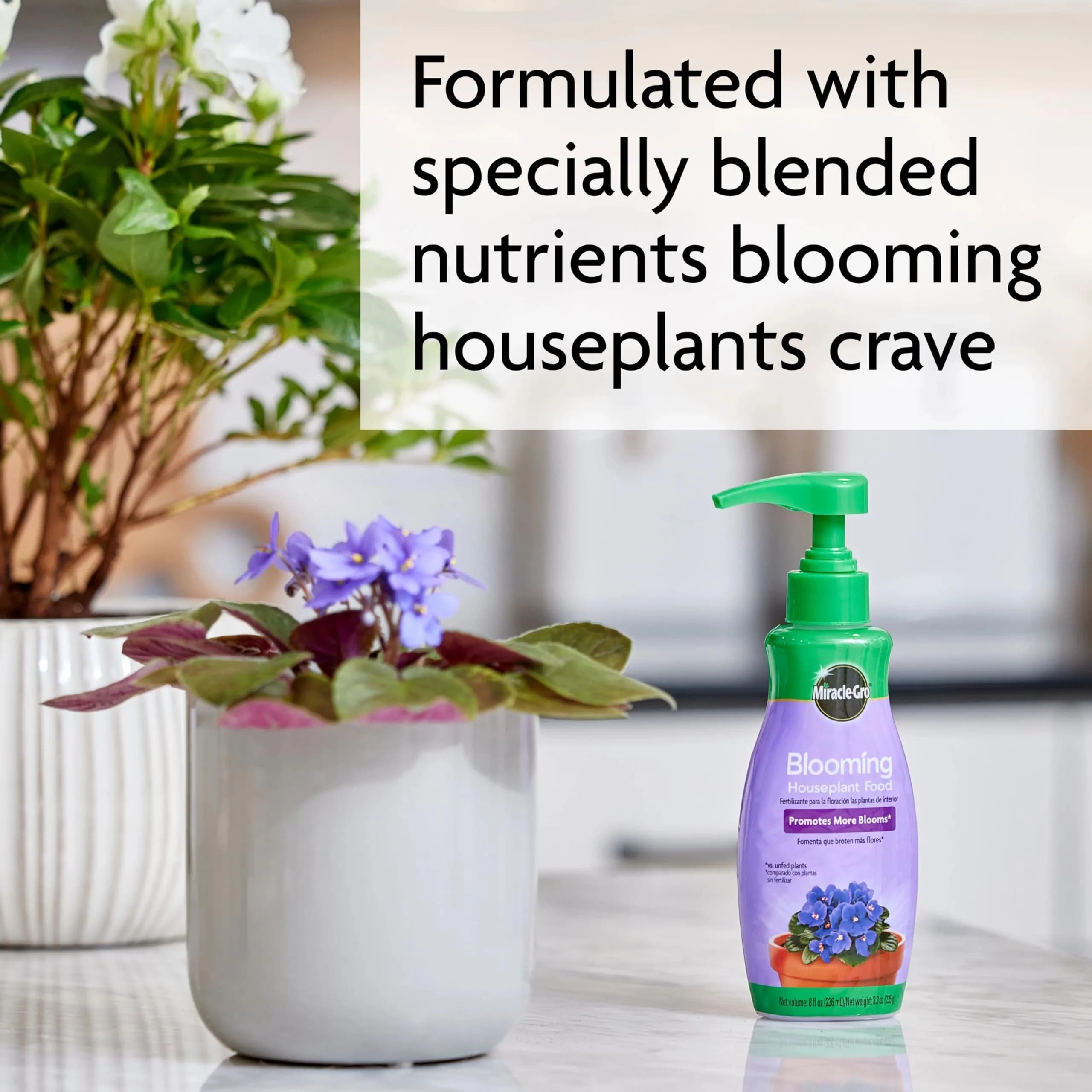Miracle-Gro Blooming Houseplant Food, 237ml (8 fl. oz.) | Promotes More Blooms Instantly - view 6