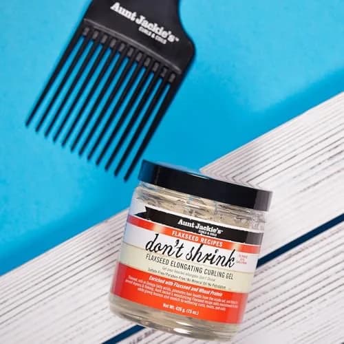 Aunt Jackie's Flaxseed Recipes Don't Shrink Elongating Curling Gel 426ml (15 Fl Oz) | Defines Curls, Prevents Dryness thumbnail 2