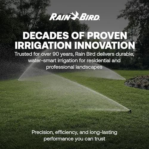 Rain Bird 1804VAN 1800 Series Professional Pop-Up Sprinkler Head 4 Inch (10.16 cm) | 5-Pack, Adjustable 0-360 Degree Arc Nozzle Pattern, Up to 15 Ft Spray Distance thumbnail 8