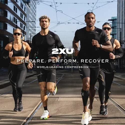 2XU Elite MCS Compression Calf Guards, Black/Gold, X-Small | Supportive Calf Sleeve for Active Men thumbnail 6