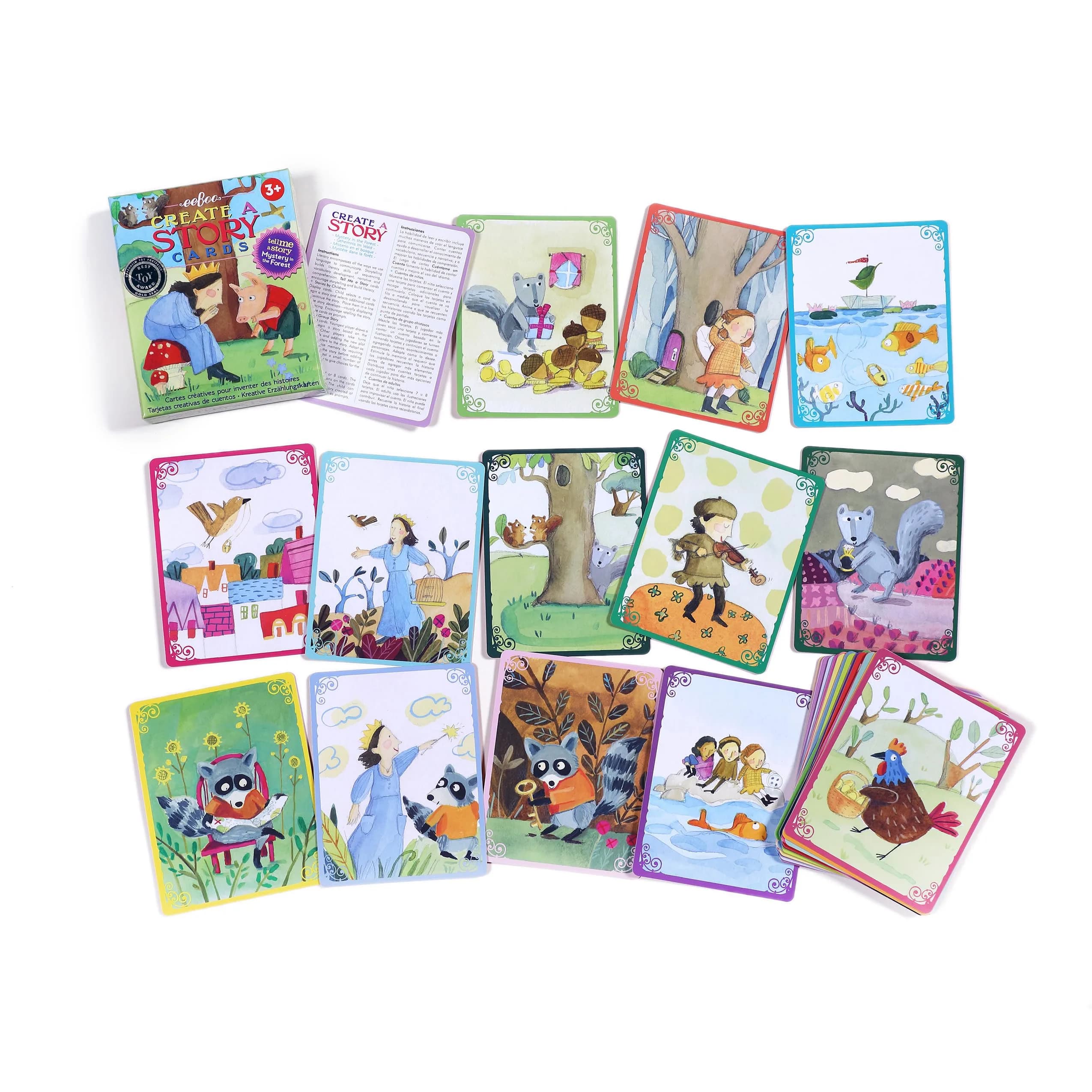 eeBoo Mystery in The Forest Create a Story Pre-Literacy Cards 36 Cards | Develops Imagination & Storytelling Skills - view 3