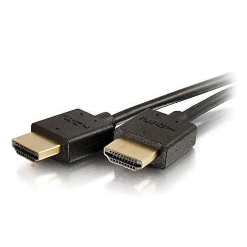 C2G HDMI Cable 1ft 4K High Speed 60Hz | Supports 4K UHD, Ethernet, Ultra-Flexible, Low Profile Connectors thumbnail 1