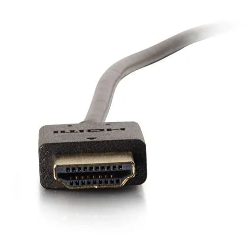 C2G HDMI Cable 1ft 4K High Speed 60Hz | Supports 4K UHD, Ethernet, Ultra-Flexible, Low Profile Connectors thumbnail 3