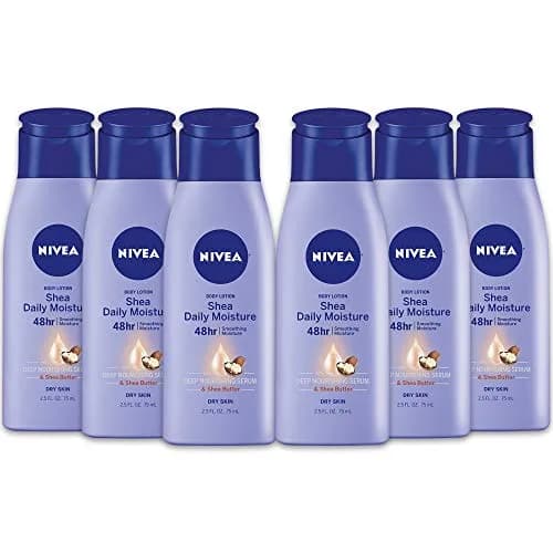 NIVEA Shea Nourish Body Lotion for Dry Skin 70ml (2.5 Fl Oz) | 48-Hour Deep Moisture thumbnail 1
