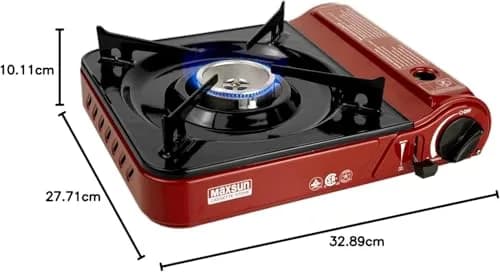 Maxsun MS-3800 Portable Butane Gas Stove | CSA Listed 9560 BTU Adjustable Flame for Camping & Outdoor Cooking thumbnail 8