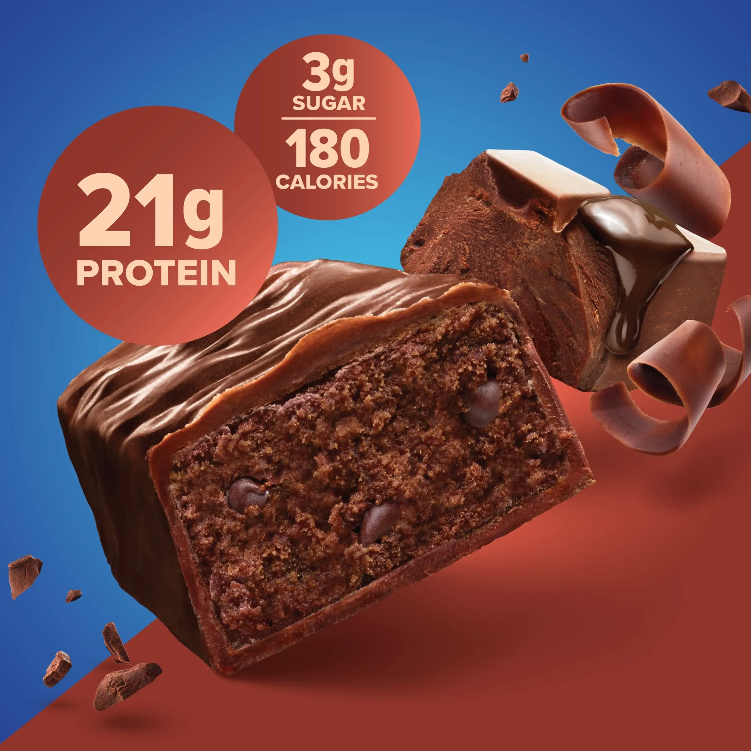Pure Protein Chocolate Deluxe Protein Bars 21g Protein 12 Count | Gluten Free Snack for Fitness Goals - view 4
