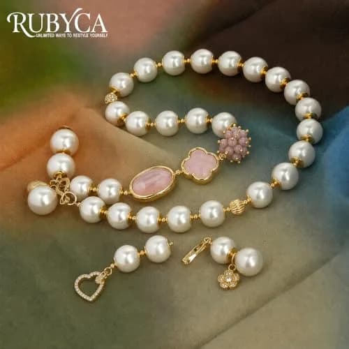 RUBYCA 200Pcs Satin Luster Glass Pearl Beads 8mm Chocolate Brown Jewelry Making thumbnail 5