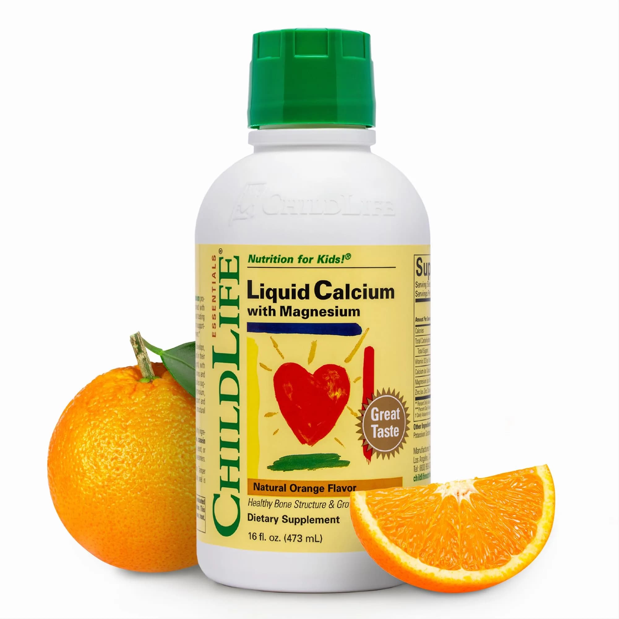 ChildLife Essentials Liquid Calcium for Kids with VIT D & Magnesium 16 oz | Supports Healthy Bone Growth & Development — 16 Fl Oz