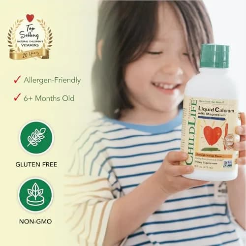 ChildLife Essentials Liquid Calcium for Kids with VIT D & Magnesium 16 oz | Supports Healthy Bone Growth & Development thumbnail 4