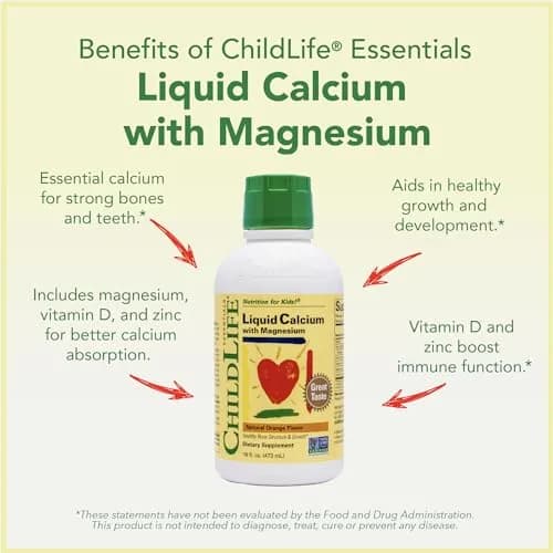 ChildLife Essentials Liquid Calcium for Kids with VIT D & Magnesium 16 oz | Supports Healthy Bone Growth & Development thumbnail 5