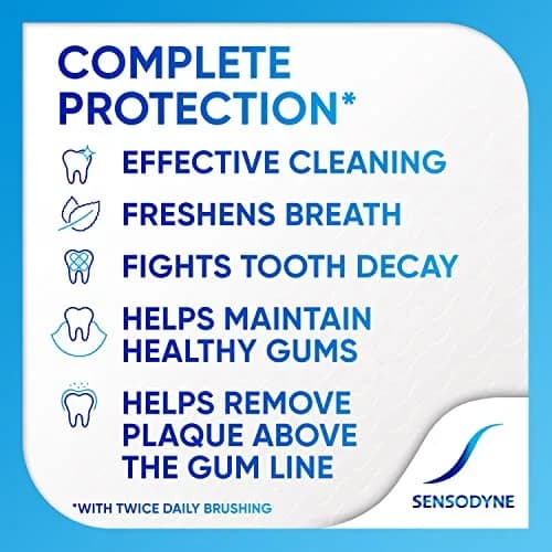 Sensodyne Complete Protection Sensitive Toothpaste Extra Fresh 3.4 oz (96 g) | Dentist Tested for Sensitivity thumbnail 3