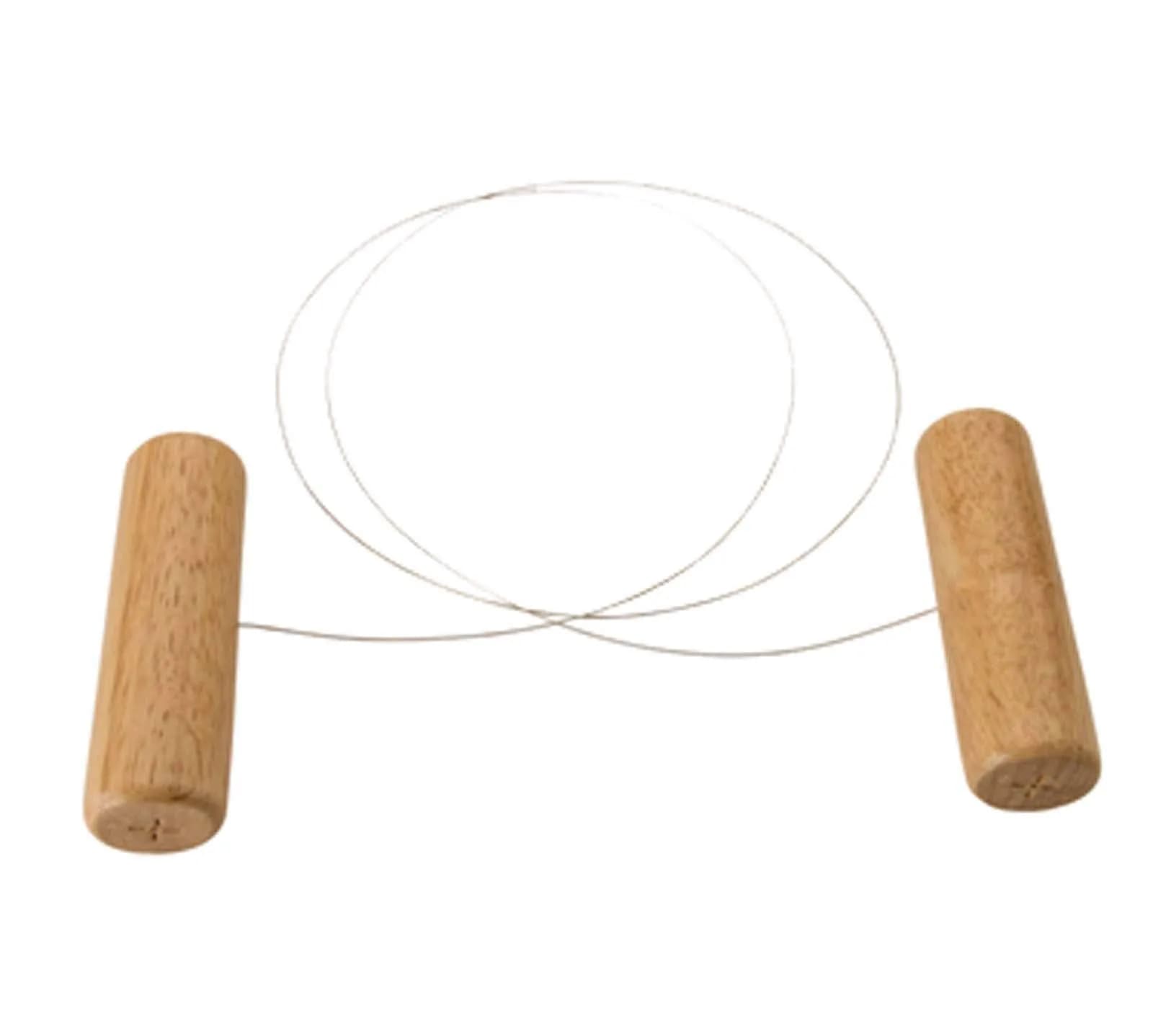 Winco Cheese Slicer 44" Wire, Wooden Handle | Commercial Grade Precision