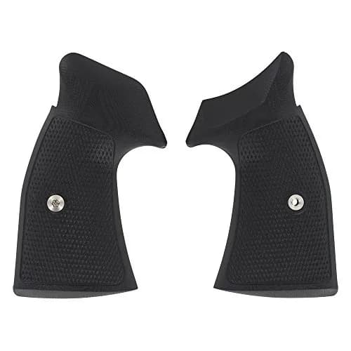 VZ Grips Smith & Wesson K/L-Frame Tactical Diamond Square Bottom Grip, Superior Comfort, Superior Control, Made in the USA, Black, Full Size, 2 Panels thumbnail 1