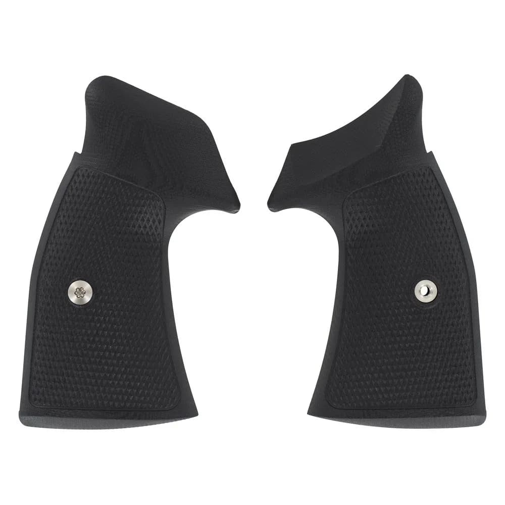 VZ Grips Smith & Wesson K/L-Frame Tactical Diamond Square Bottom Grip, Superior Comfort, Superior Control, Made in the USA, Black, Full Size, 2 Panels - main product image