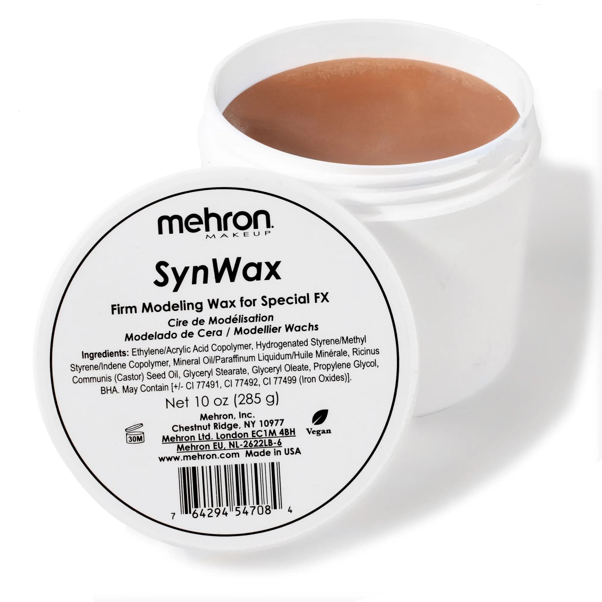 Mehron Makeup SynWax Special FX Modeling Wax 10 oz | Create Realistic Wounds & Scars — 10 Fl Oz