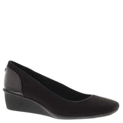 Anne Klein Wisher Wedge for Women 5.5 M | Patent Heel Overlay, Rubber Outsole thumbnail 1