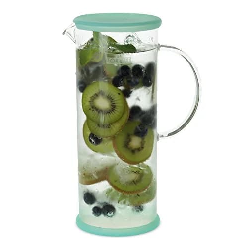 FORLIFE LUCENT Glass Iced Tea Jug with Capsule Infuser, 48-Ounce, Mint | Heat-Resistant Borosilicate & Stainless Steel Infuser thumbnail 5