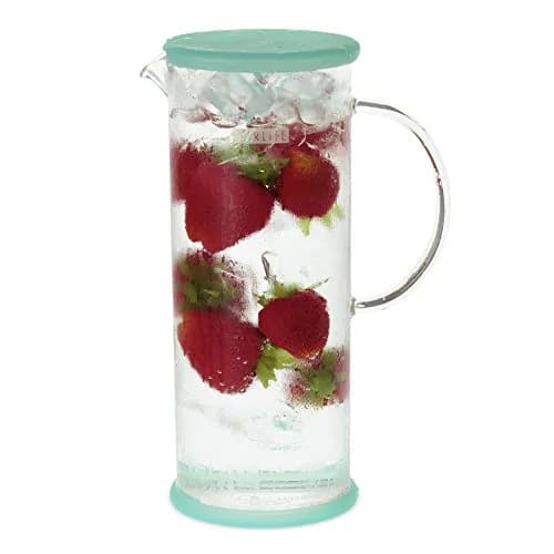FORLIFE LUCENT Glass Iced Tea Jug with Capsule Infuser, 48-Ounce, Mint | Heat-Resistant Borosilicate & Stainless Steel Infuser thumbnail 6