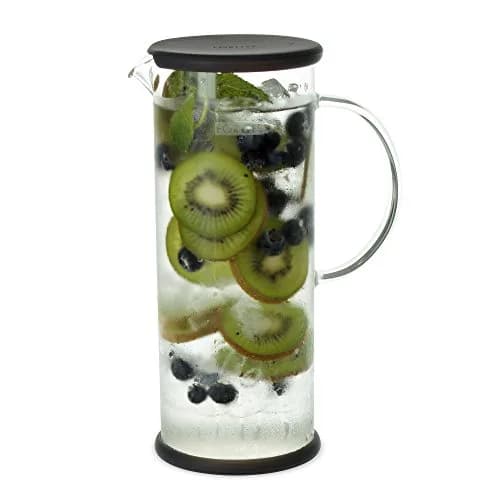 FORLIFE LUCENT Glass Iced Tea Jug with Capsule Infuser 48oz Charcoal | Heat-Resistant Borosilicate & Stainless Steel thumbnail 5