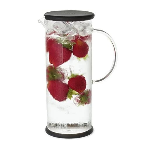 FORLIFE LUCENT Glass Iced Tea Jug with Capsule Infuser 48oz Charcoal | Heat-Resistant Borosilicate & Stainless Steel thumbnail 6