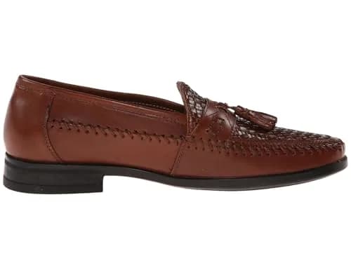 Nunn Bush Strafford Woven Moc Toe Loafer Cognac 8.5 | Classic Casual & Dress Shoe thumbnail 4