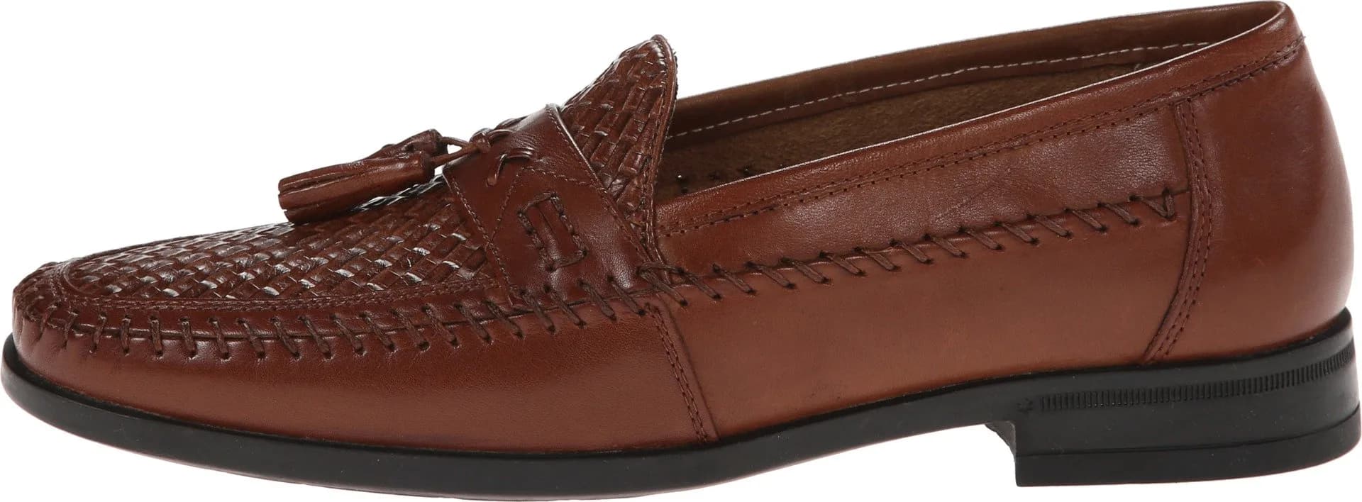Nunn Bush Strafford Woven Moc Toe Loafer Cognac 8.5 | Classic Casual & Dress Shoe thumbnail 2