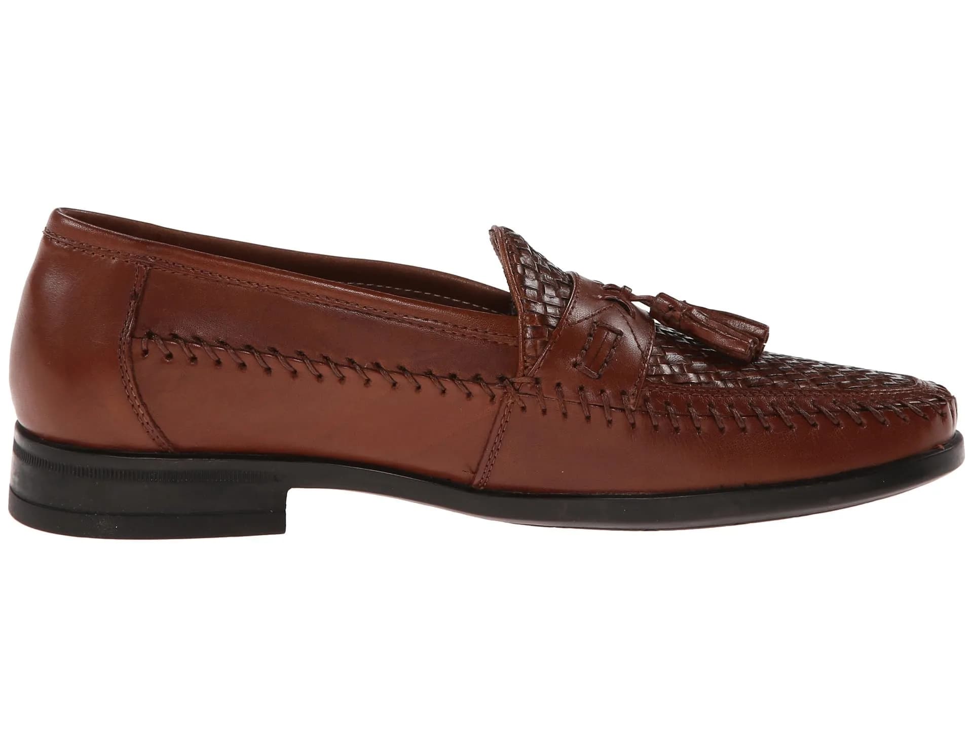 Nunn Bush Strafford Woven Moc Toe Loafer Cognac 8.5 | Classic Casual & Dress Shoe thumbnail 4