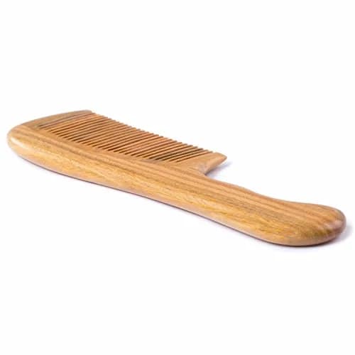Breezelike Fine Tooth Wooden Hair Comb 7.1" | Detangling & Anti-Static thumbnail 4