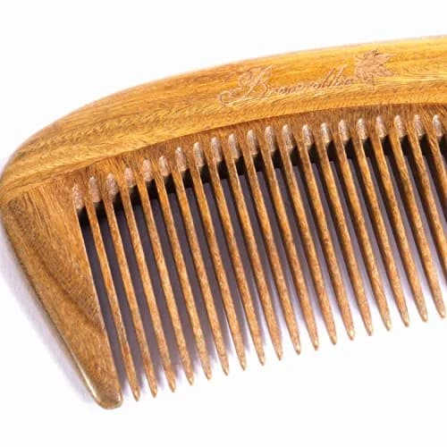Breezelike Fine Tooth Wooden Hair Comb 7.1" | Detangling & Anti-Static thumbnail 5