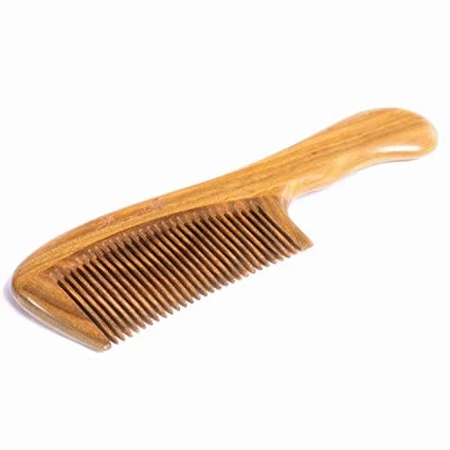 Breezelike Fine Tooth Wooden Hair Comb 7.1" | Detangling & Anti-Static thumbnail 2