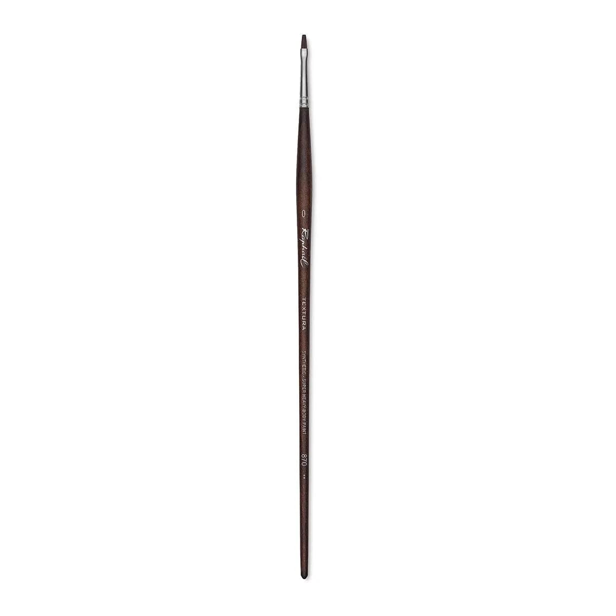 Raphael Textura 870 Flat Brush Size 0 | For Impasto Acrylics & Gels - main product image