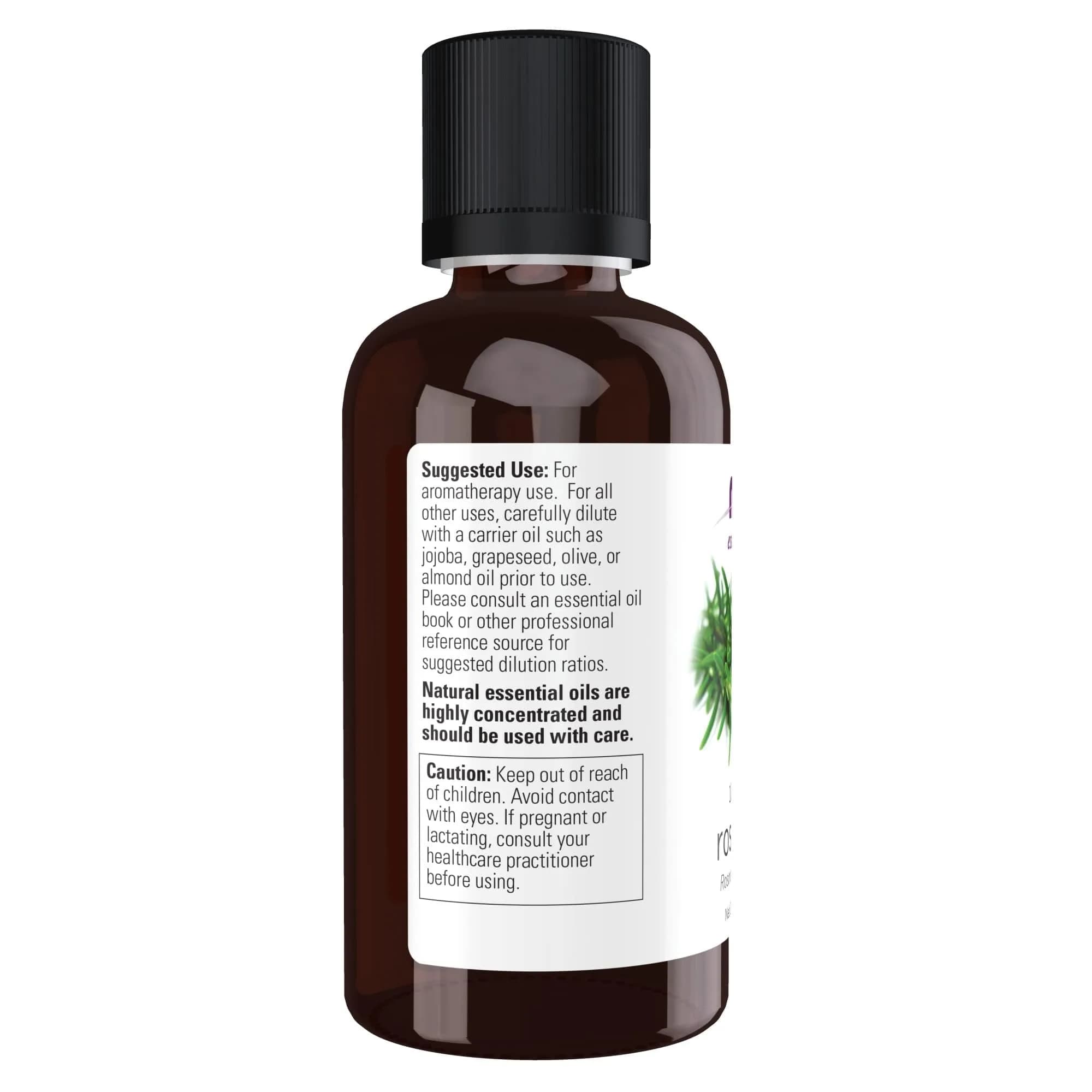 NOW Foods Rosemary Essential Oil Steam Distilled 60ml (2 fl. oz) | Uplifting Aroma for Aromatherapy - view 2