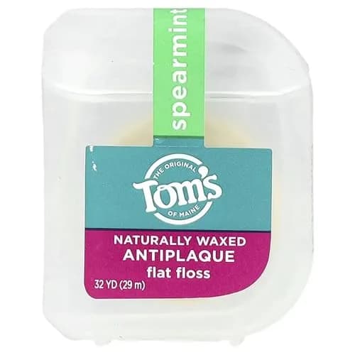 Tom's of Maine Natural Waxed Antiplaque Flat Floss Spearmint 192 Foot (Pack of 2) | ADA Accepted thumbnail 3