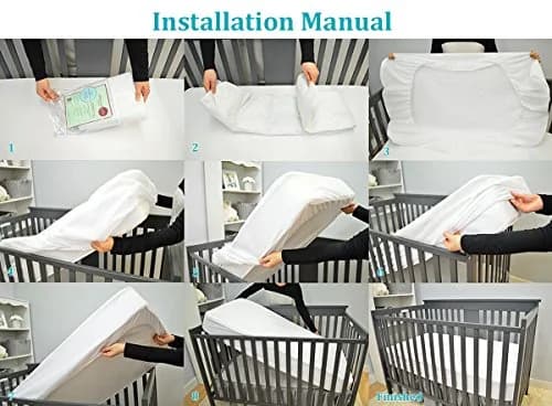 American Baby Company Waterproof Fitted Crib Mattress Protector 52" x 28" | Snug Fit & Waterproof (70-120 chars) thumbnail 5