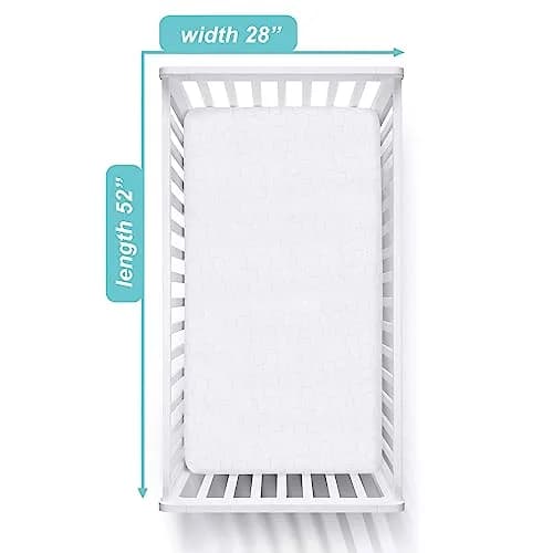 American Baby Company Waterproof Fitted Crib Mattress Protector 52" x 28" | Snug Fit & Waterproof (70-120 chars) thumbnail 2