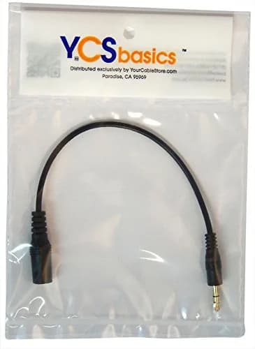 YCS basics 3.5mm Smartphone TRRS Headset to TRS Headphones Adapter (Removes the Microphone Channel) | Converts TRRS to TRS for Headphones thumbnail 2
