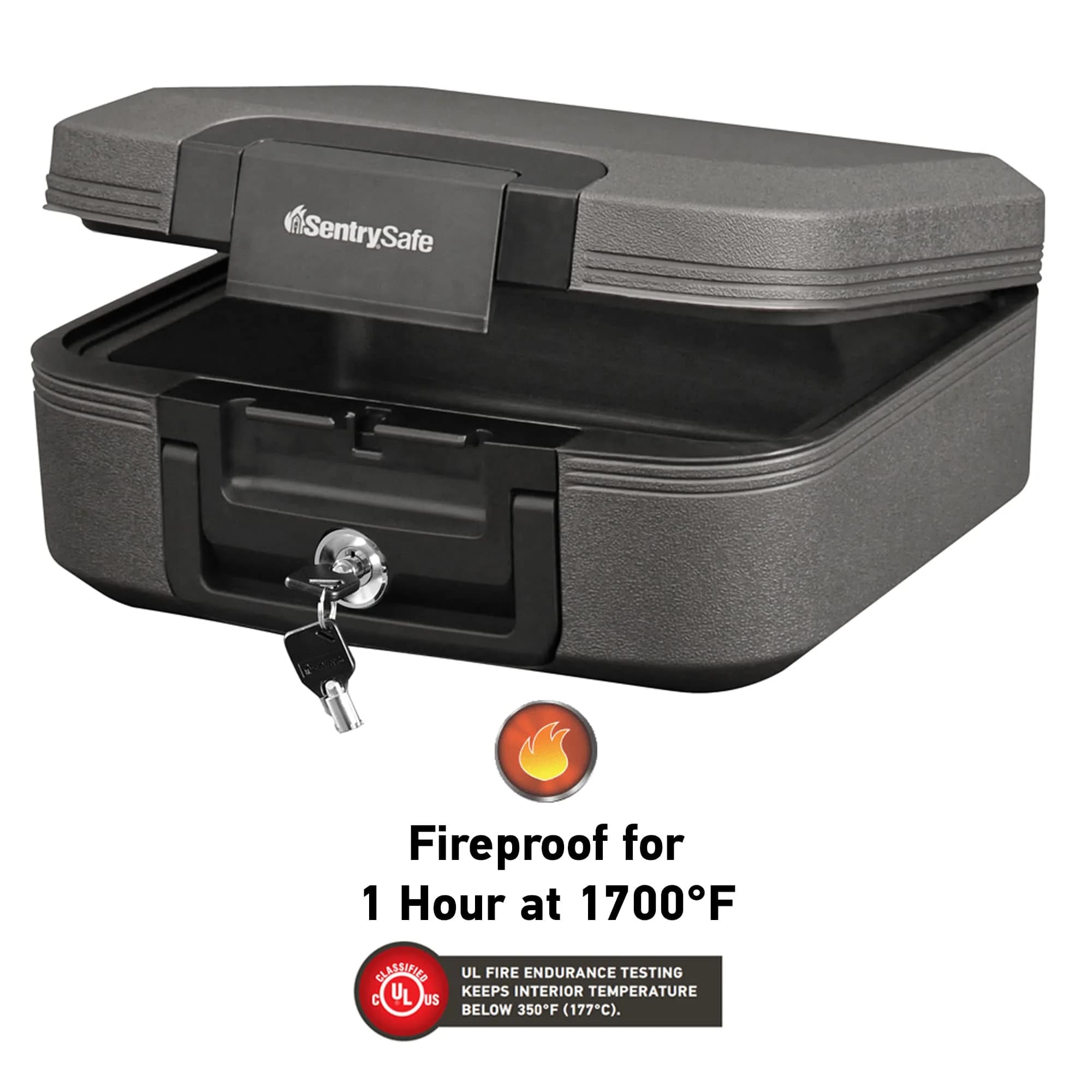 SentrySafe CFW20201 Fireproof & Waterproof Safe Chest 0.28 cu ft (7.9 L) | UL Classified 1-Hour Fire Protection - view 2