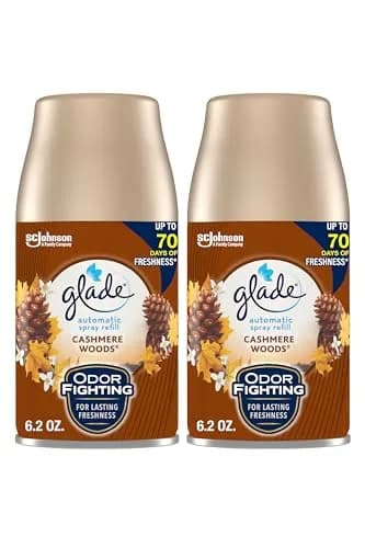 Glade Automatic Spray Air Freshener Refill, Cashmere Woods, 2 Count | Timed Fragrance Release thumbnail 1