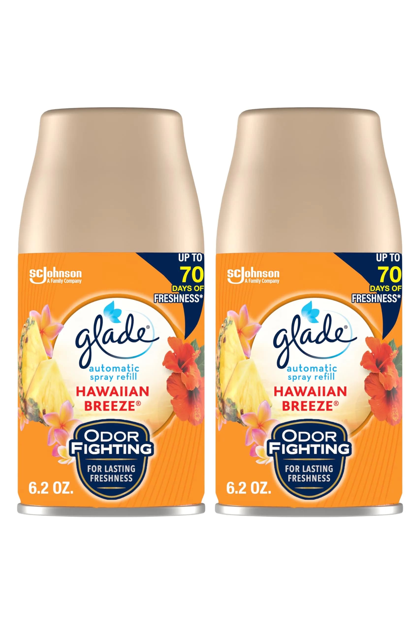 Glade Automatic Spray Air Freshener Refill Hawaiian Breeze 2 Count | Scented Mist for Instant Vacation Vibes - main product image