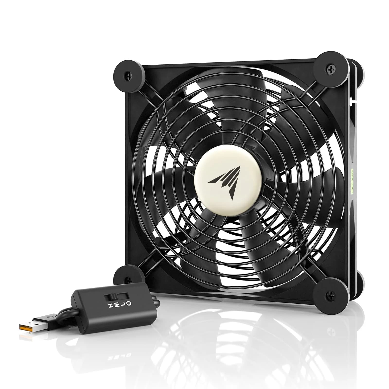 AC Infinity MULTIFAN S4 140mm USB Cooling Fan | Quiet Operation, UL-Certified for Electronics - main product image