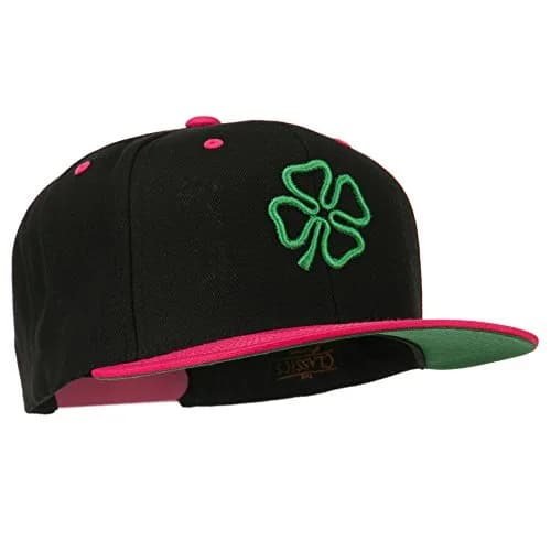 e4Hats.com 3D Clover Embroidered Snapback Cap | Adjustable Unisex Baseball Hat for All Seasons thumbnail 5
