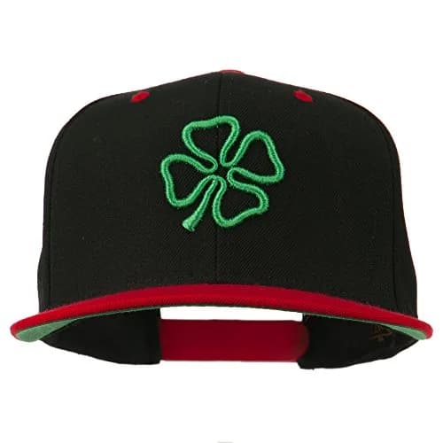 e4Hats.com 3D Clover Embroidered Snapback Cap | Adjustable Unisex Baseball Hat for All Seasons thumbnail 1