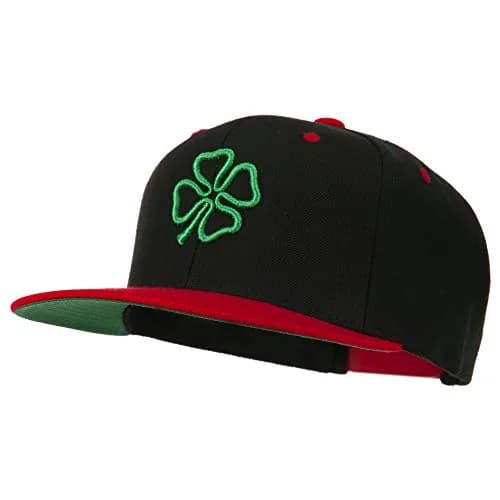 e4Hats.com 3D Clover Embroidered Snapback Cap | Adjustable Unisex Baseball Hat for All Seasons thumbnail 2