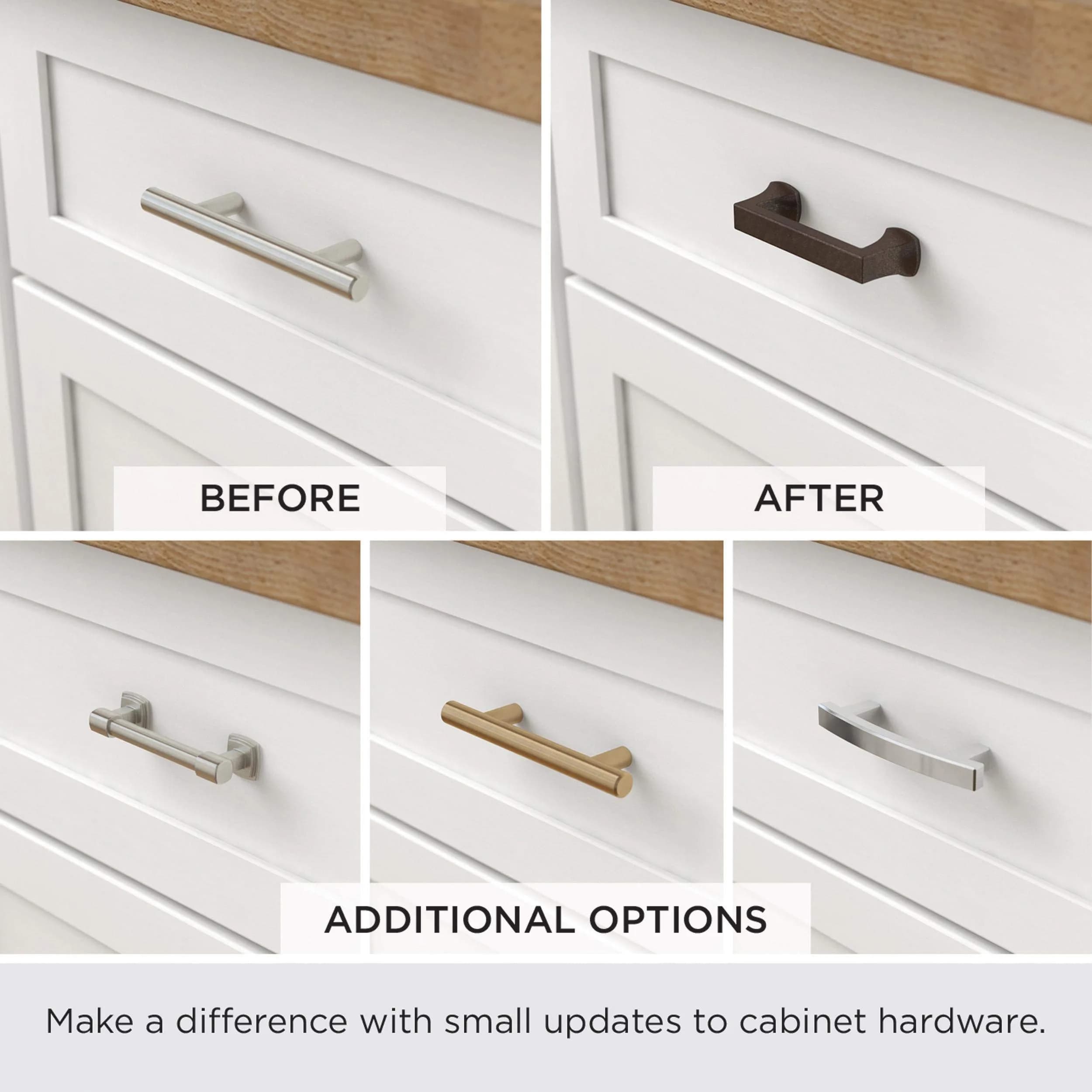 Franklin Brass Pierce Cabinet Handles (10-Pack) – 4 Inch (102mm) Hole Center Pulls | Soft Iron Finish - view 8